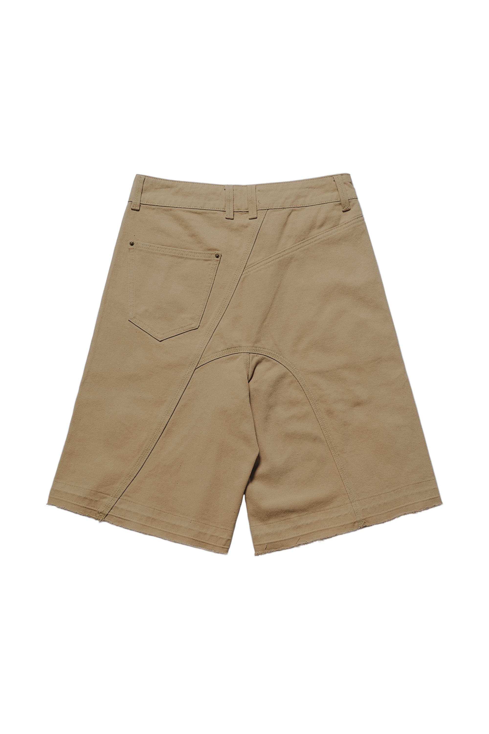 Anonymous Talking / 24SS-Denim Jorts 及膝丹寧短褲 - Beige