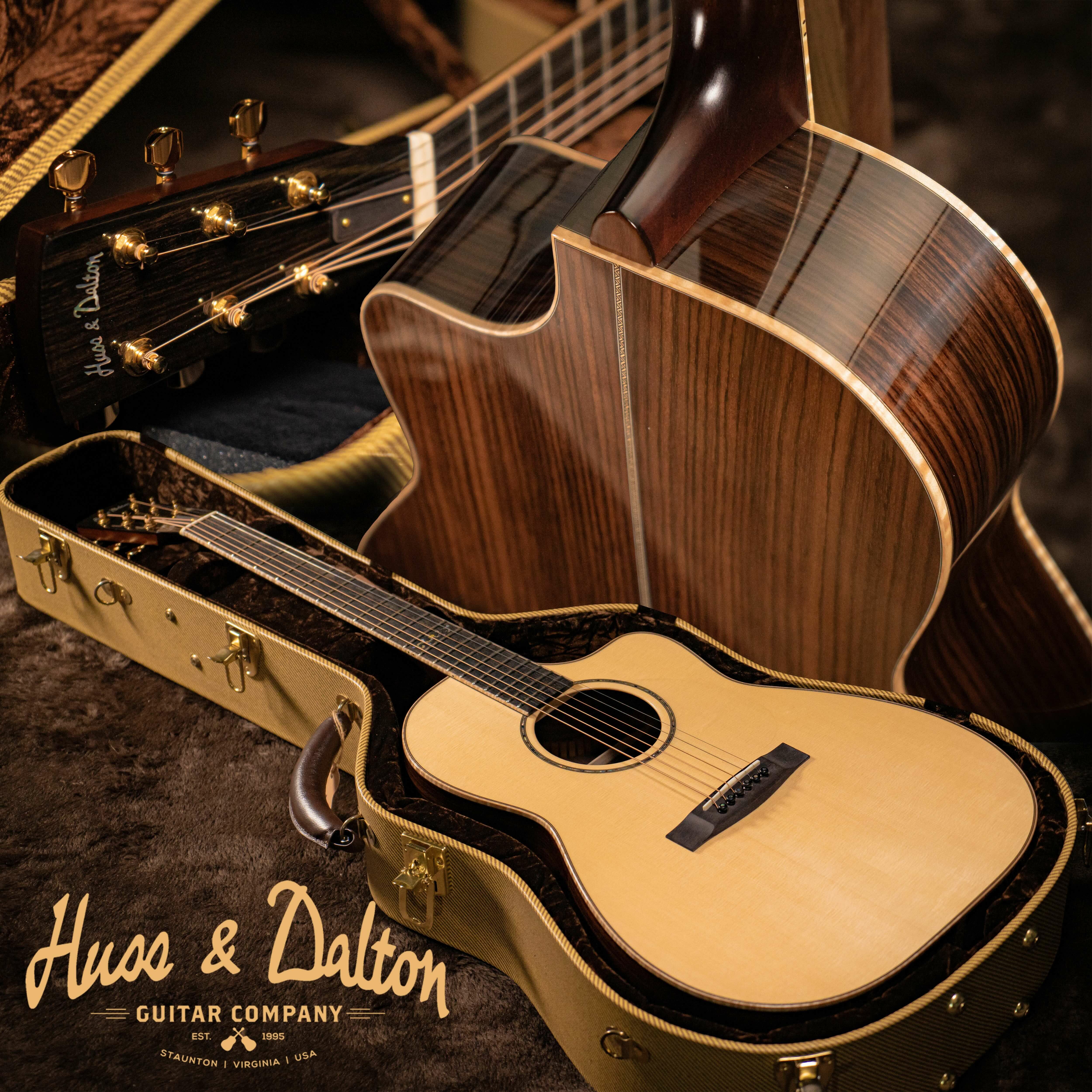 Huss and Dalton CM 東印度玫瑰木 全單板 民謠吉他 北美手工