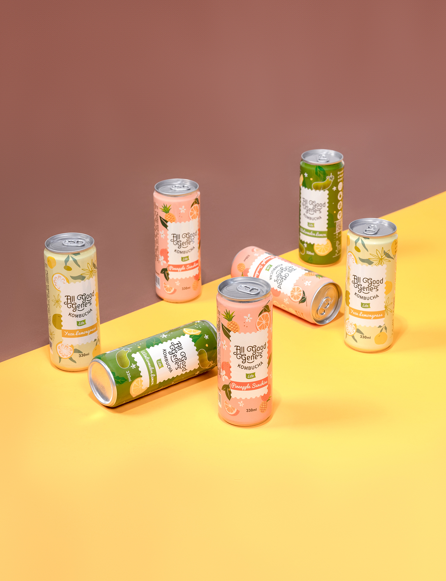 免運-柚子檸檬草康普茶  330ml/罐裝14瓶