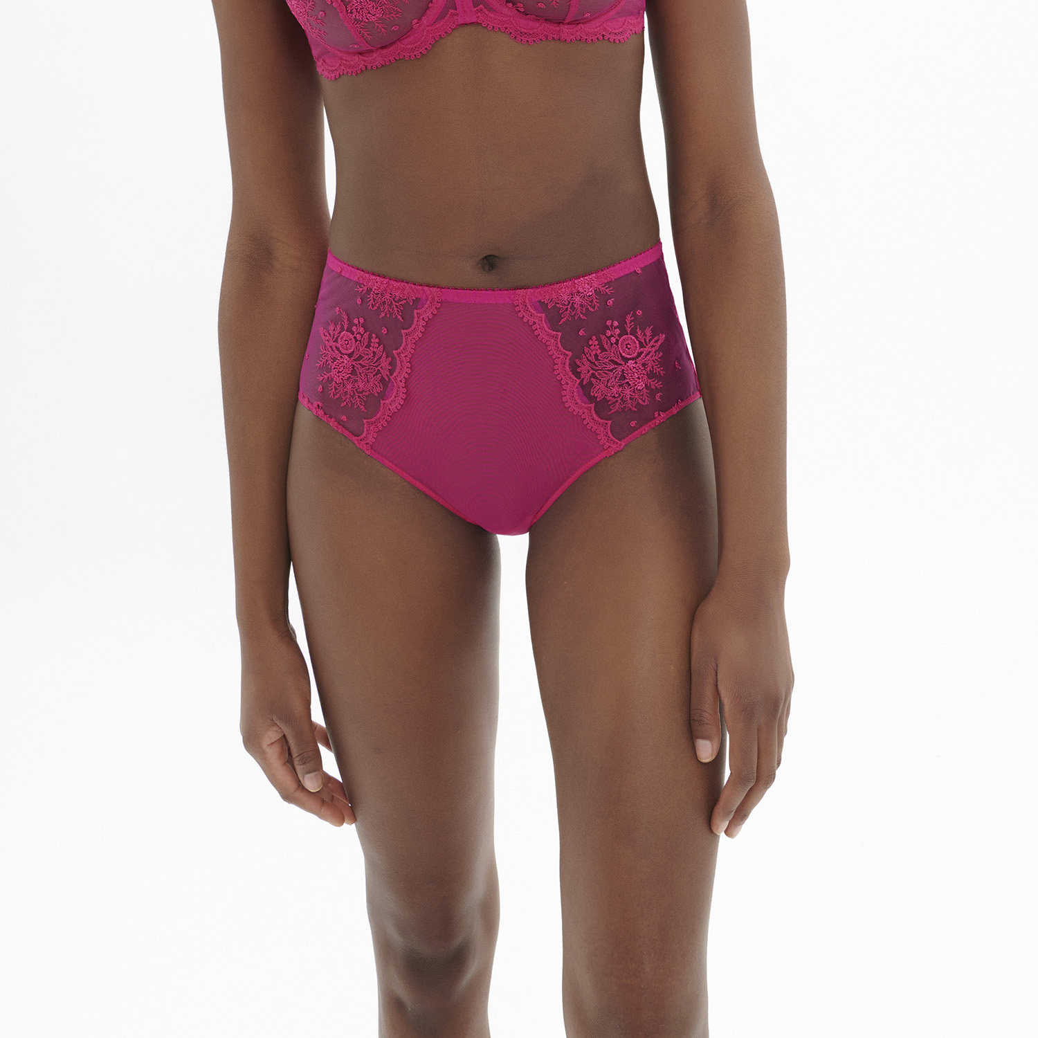 INTRIGUE 巧思 高腰三角褲 迪斯可粉