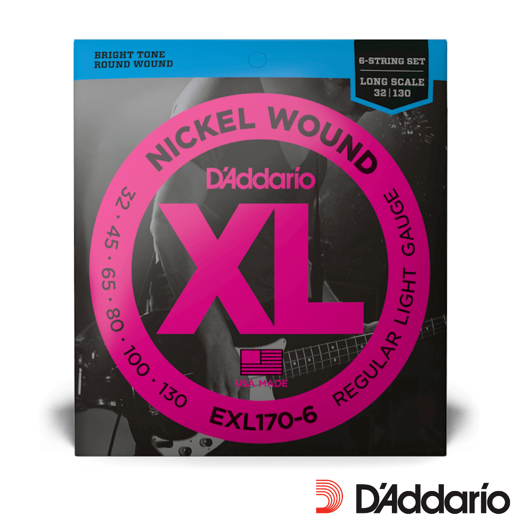 Daddario EXL 170-6 32/130 BASS弦 貝斯弦 6弦 鎳纏繞弦 公司貨