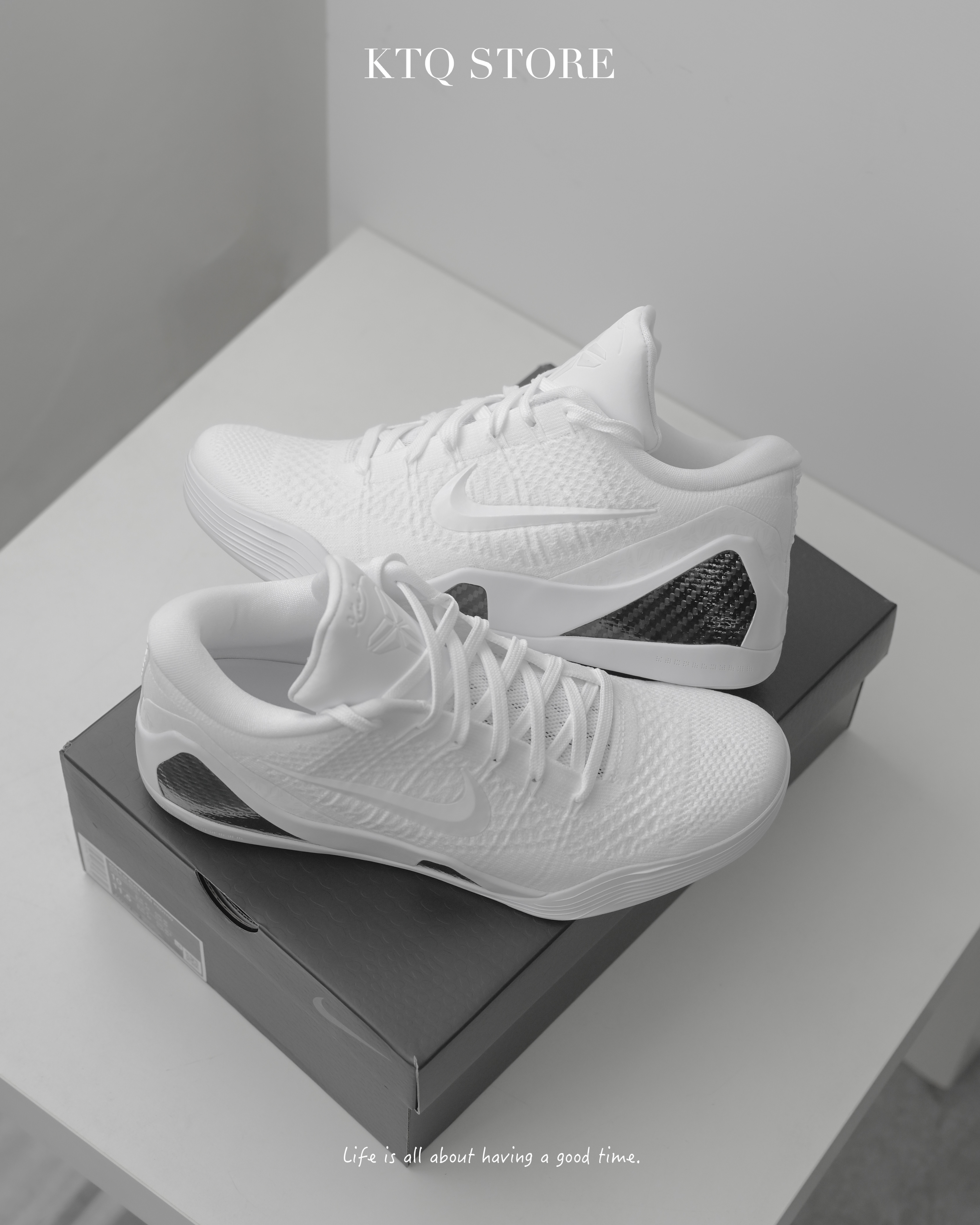 KTQ STORE ‧ Kobe 9 Elite Low Protro Halo 純白曼巴 FZ7334-100