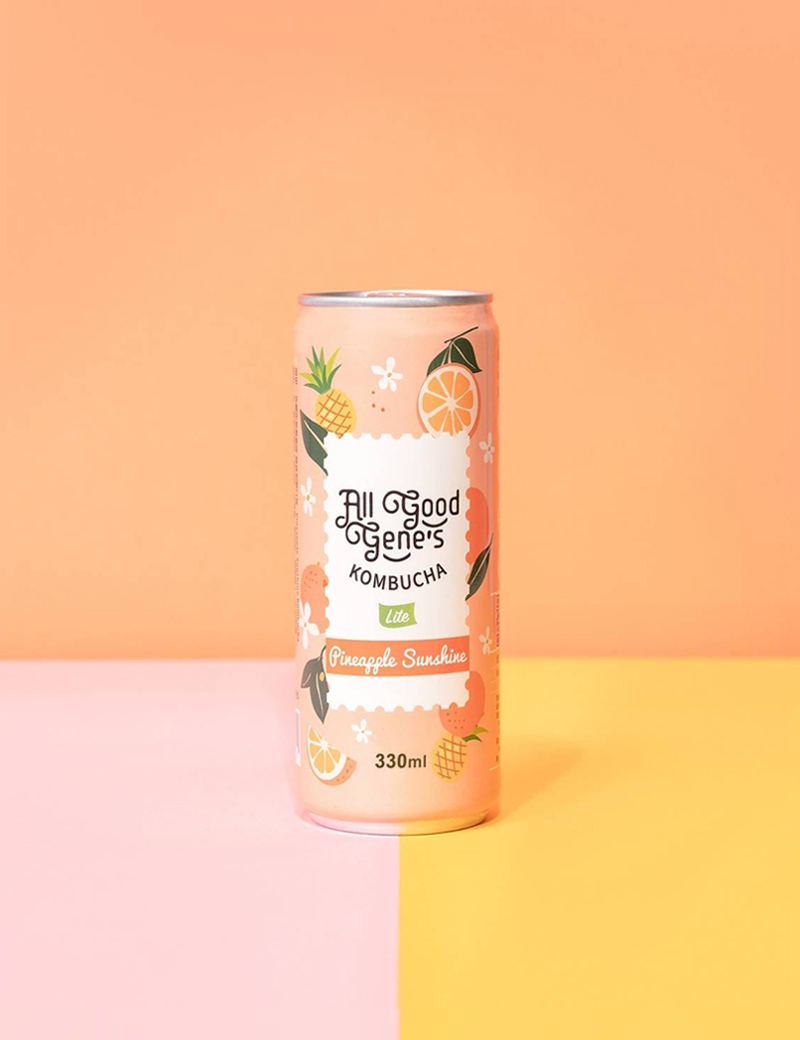 鳳梨柑橘康普茶  330ml/罐裝