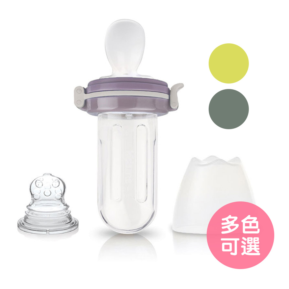 【英國Kidsme】咬咬樂擠壓餵食棒(附湯匙)