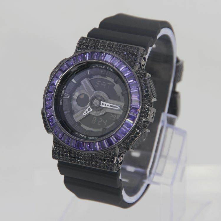 黑色 改裝手錶 BA-110XBC-1A - 紫圈經典