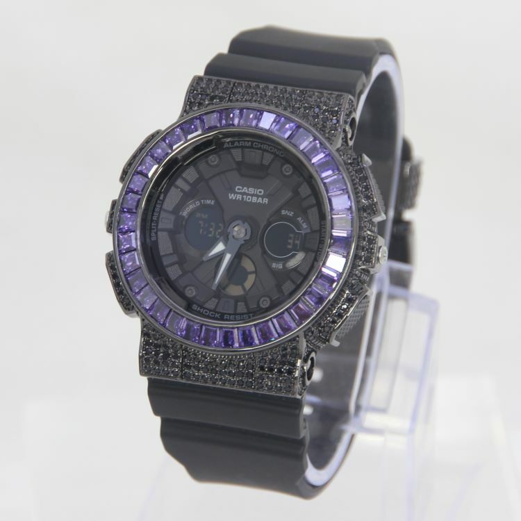 黑色 改裝手錶 BA-130-1A - 紫圈經典