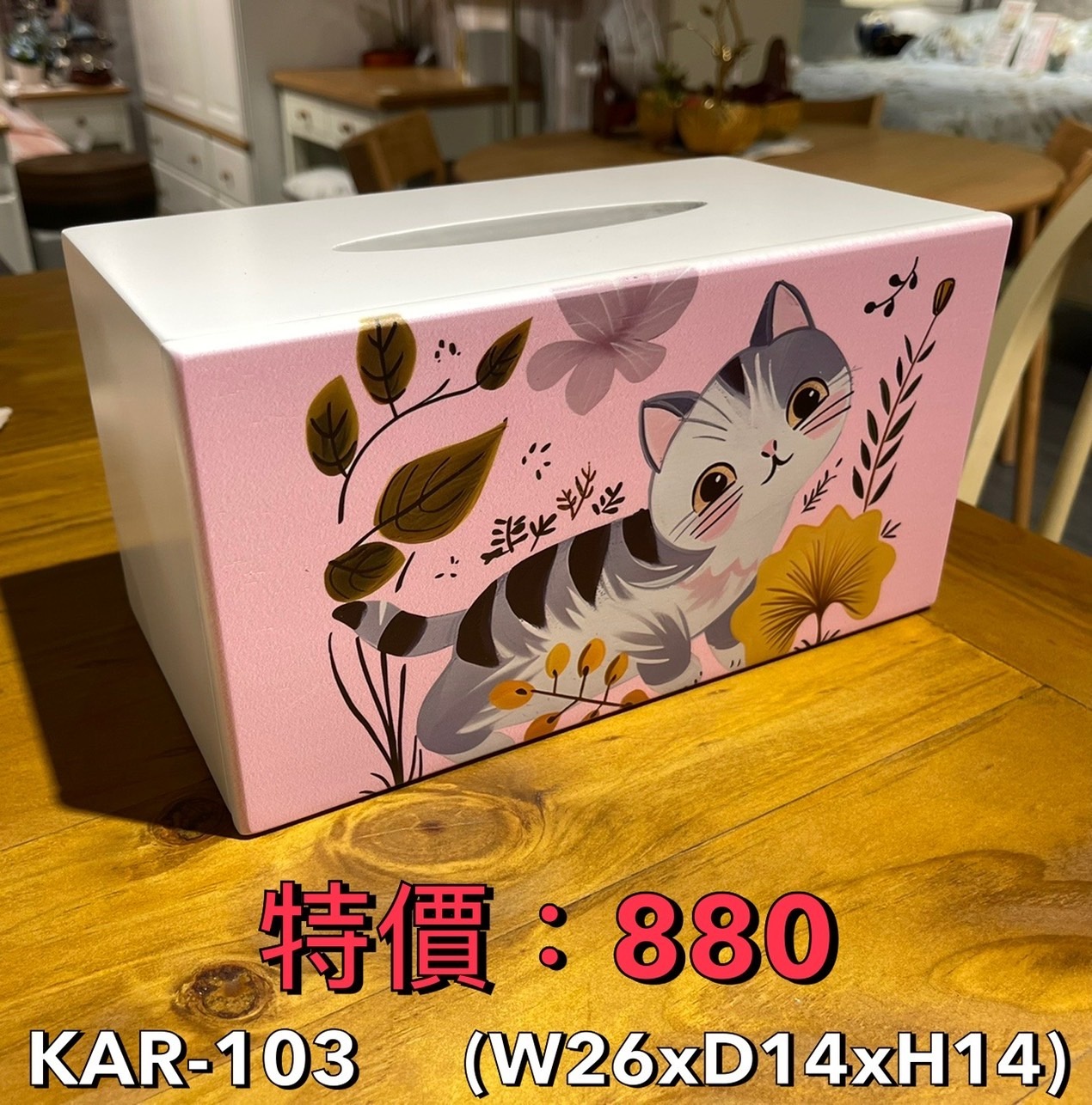 長方面紙盒-灰貓