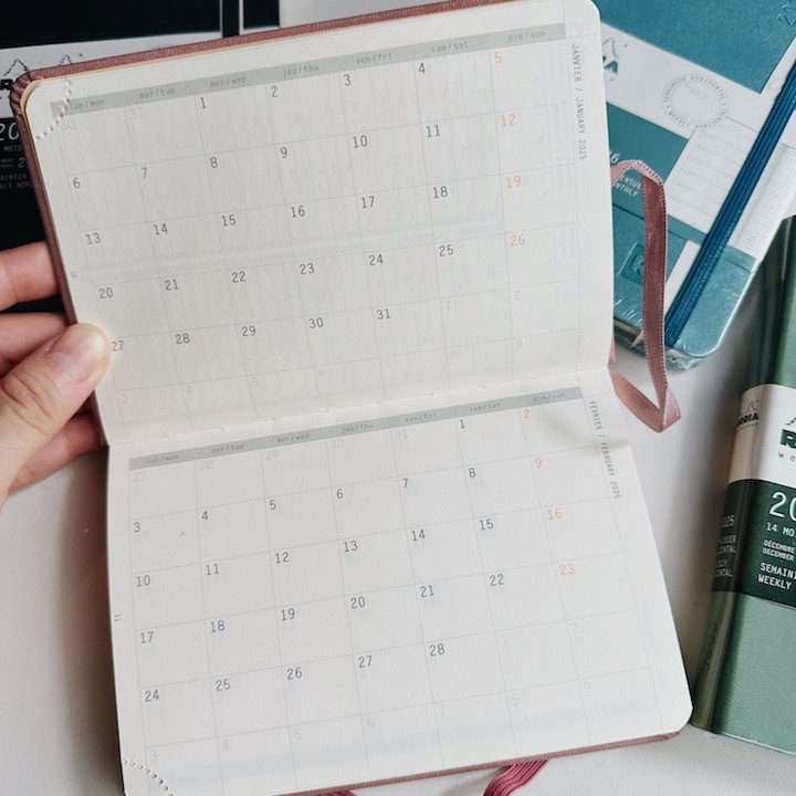 2026 橫式週計畫 A6手帳 WebPlanner｜法國RHODIA