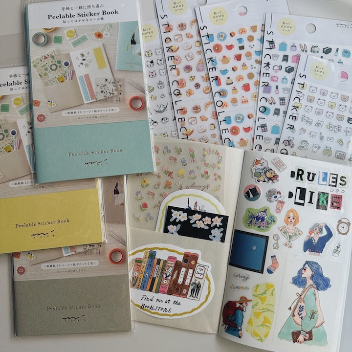 貼紙簿附口袋 B6｜日本MIDORI
