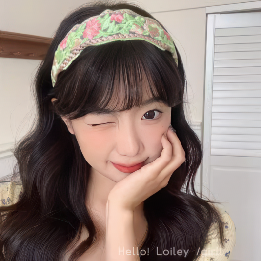 New Chinese Style Embroidered Flower Headband