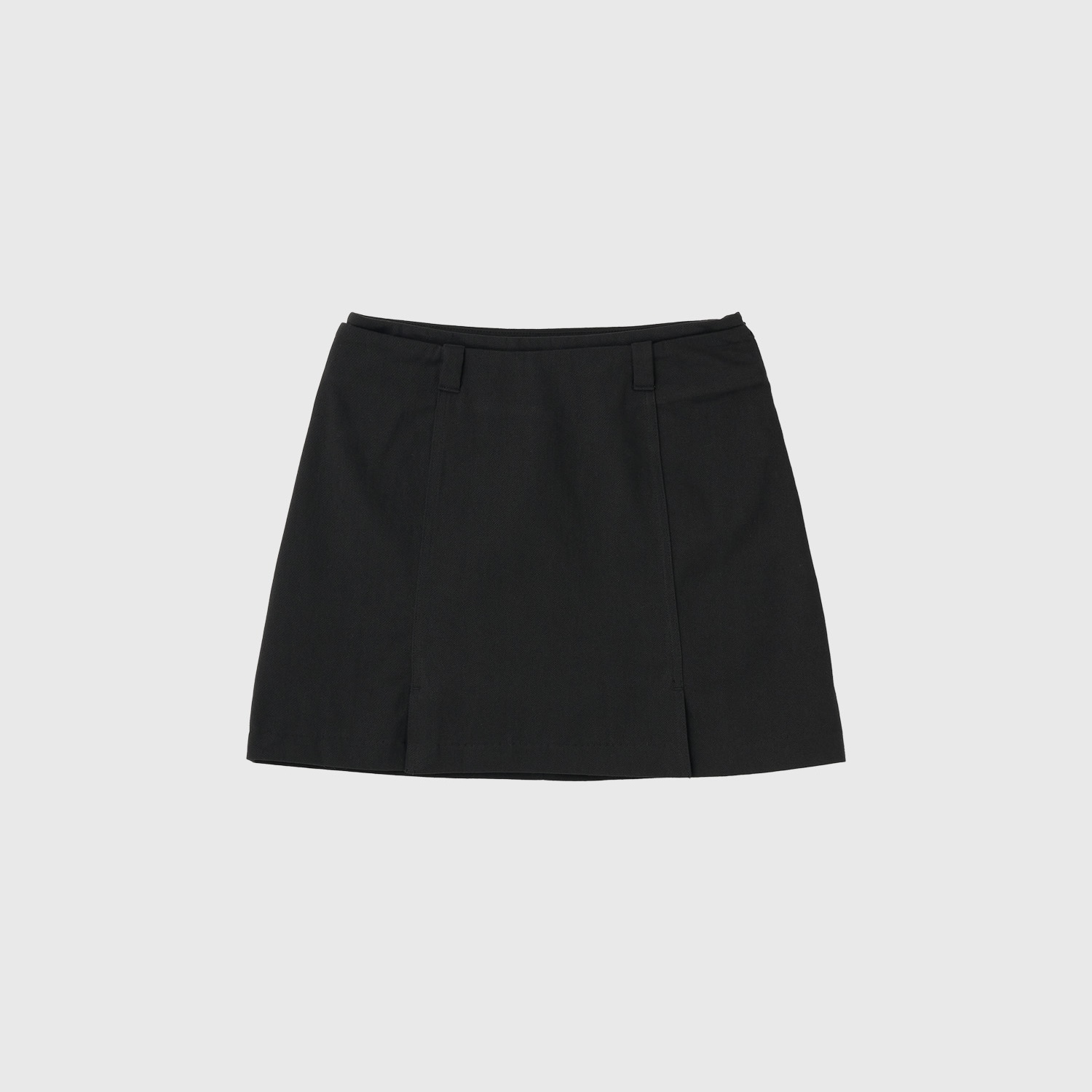 [GENERAL IDEA] LOW-RISE COTTON SLIT MINI SKIRT