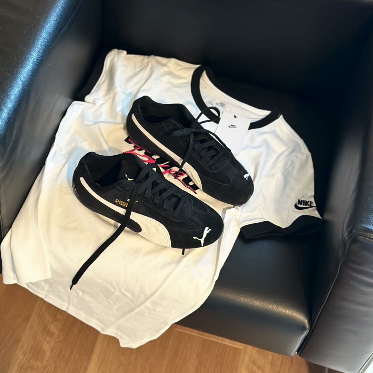 PUMA Speedcat OG Rose同款 黑色 小LOGO 賽車 復古鞋 39884601