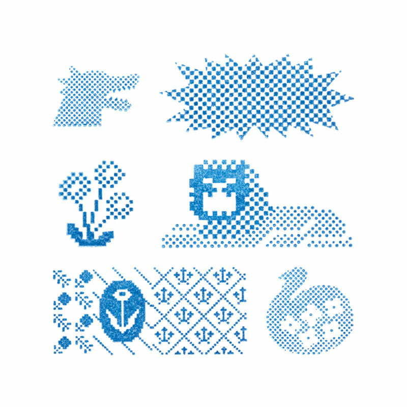 點陣 6入組 冰塊水晶印章 HITOTOKI |日本KINGJIM