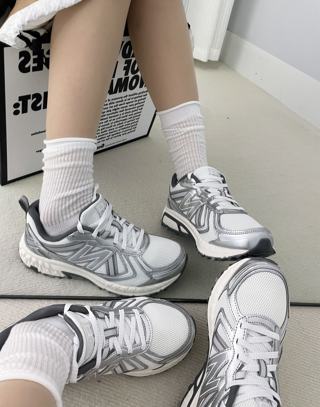 NEW BALANCE 410 SILVER MT410KM5