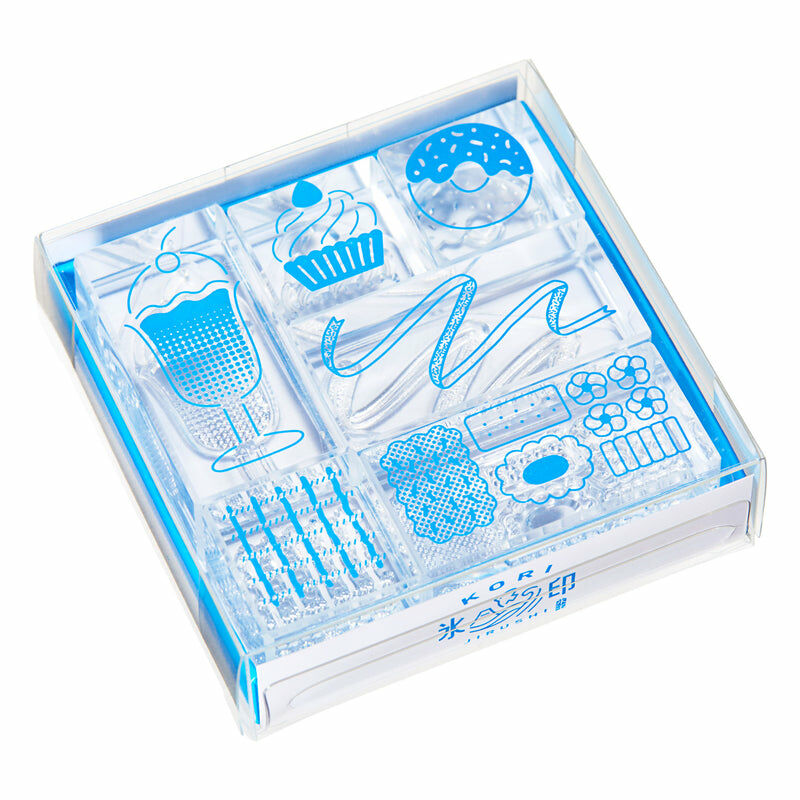 甜點 6入組 冰塊水晶印章 HITOTOKI |日本KINGJIM