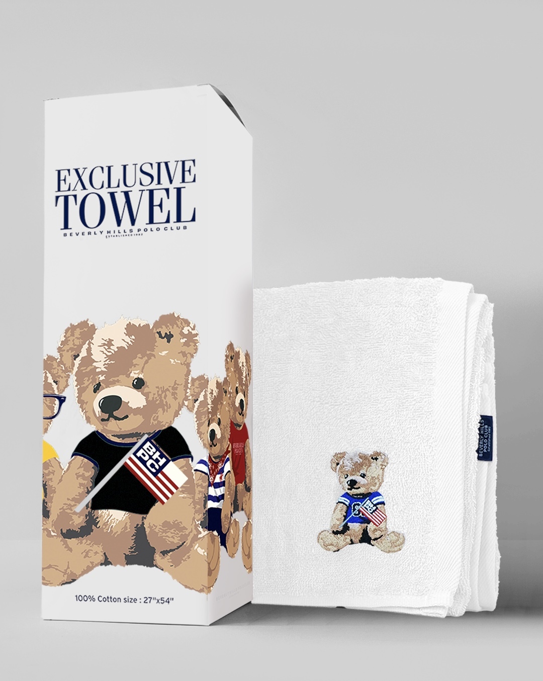 泰國 -BEVERLY HILLS POLO BEAR毛巾