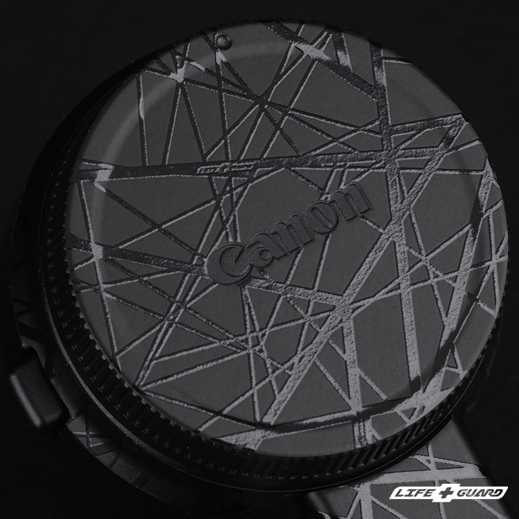 LIFE+GUARD Canon EF-EOS M 貼膜展示圖，LIFE+GUARD 風格設計