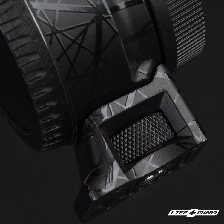 LIFE+GUARD 鏡頭貼膜展示圖，LIFE+GUARD 風格設計