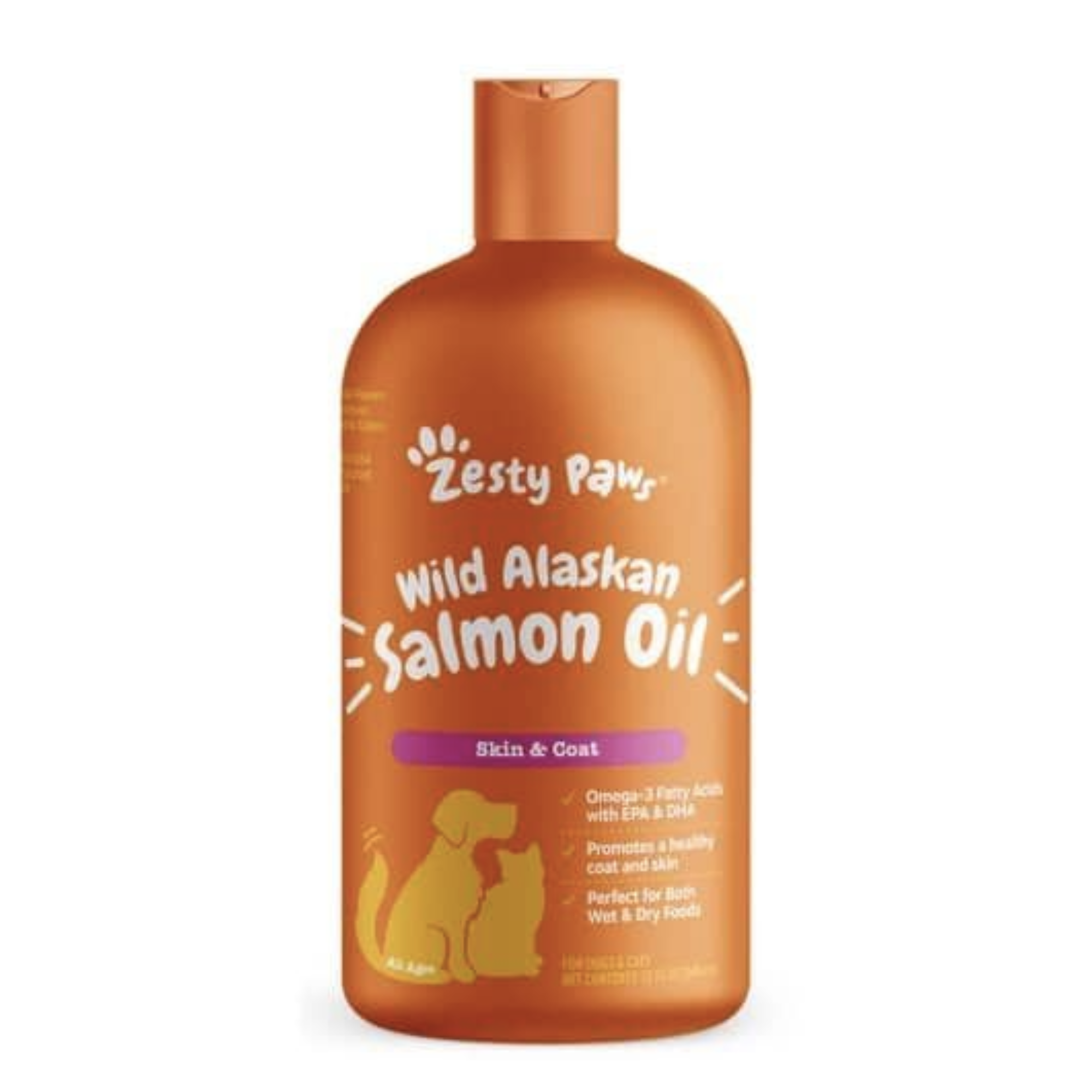 Zesty Paws - 貓狗毛皮健康 - 阿拉斯加野生三文魚油  (8OZ / 16OZ/ 32OZ)