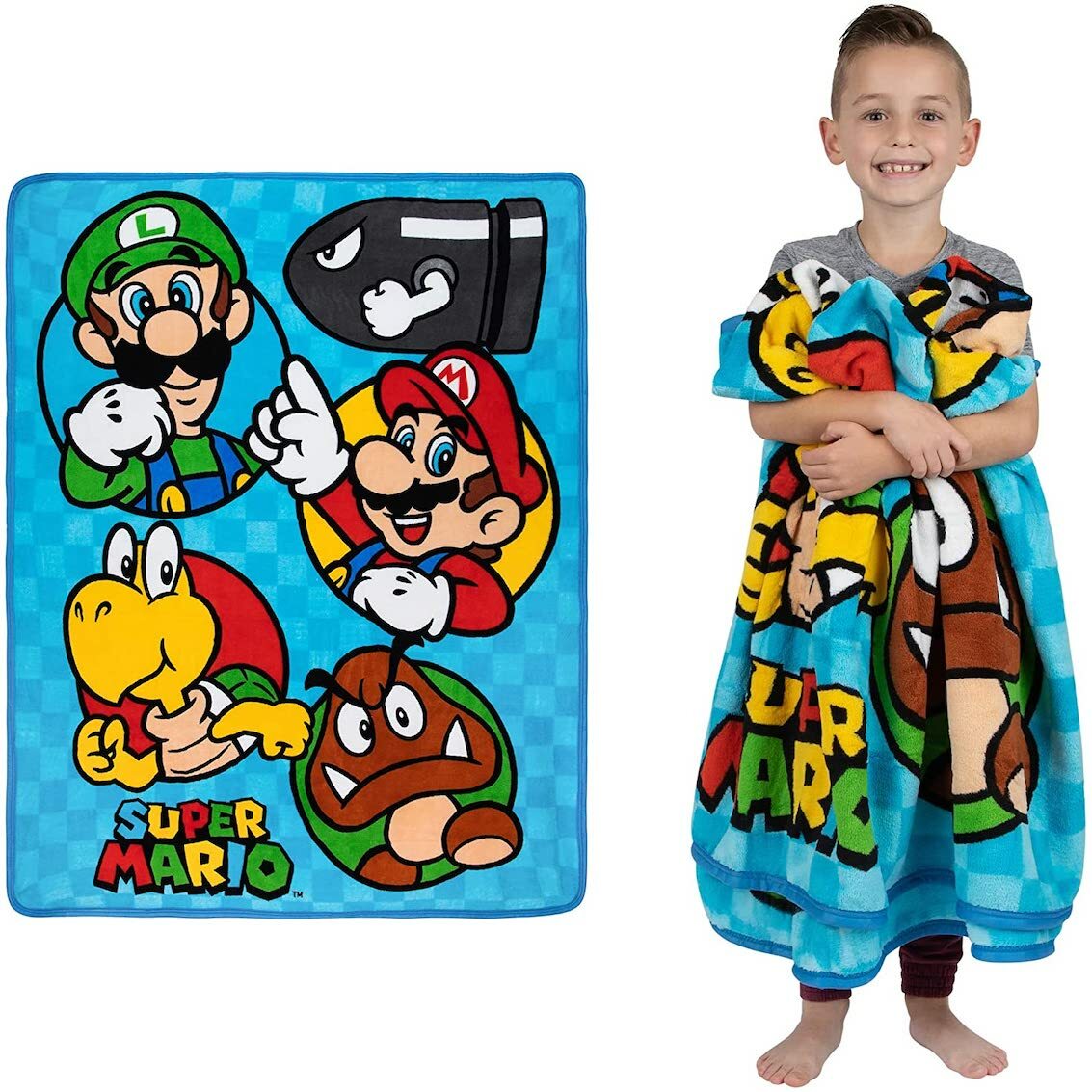 美國 Super Mario 超柔軟毛絨毯