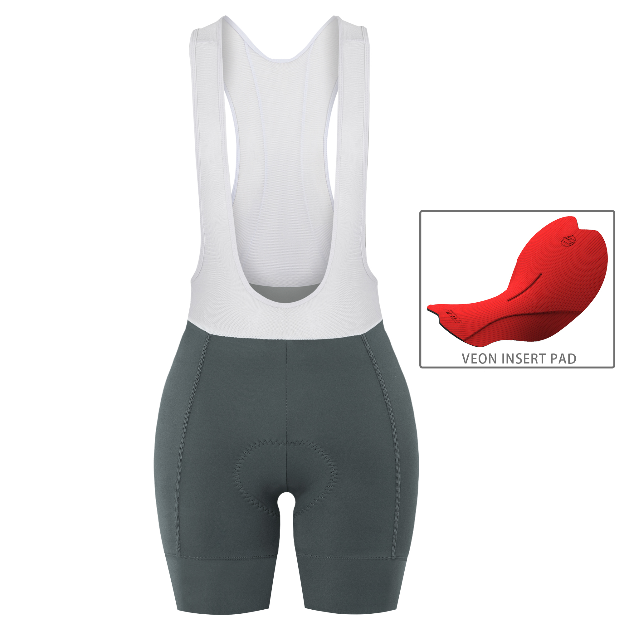 女款吊帶短褲 潔淨 II 深鐵灰