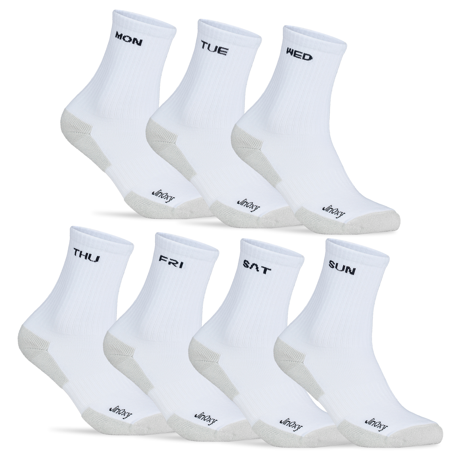【JinOxy 極奧】COP Daily Socks 銅日常中筒襪(7雙)