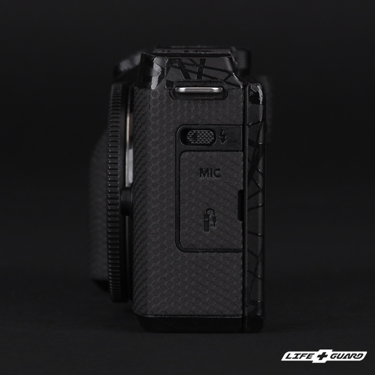 LIFE+GUARD Canon EOS M6 Mark II 相機貼膜側面展示圖