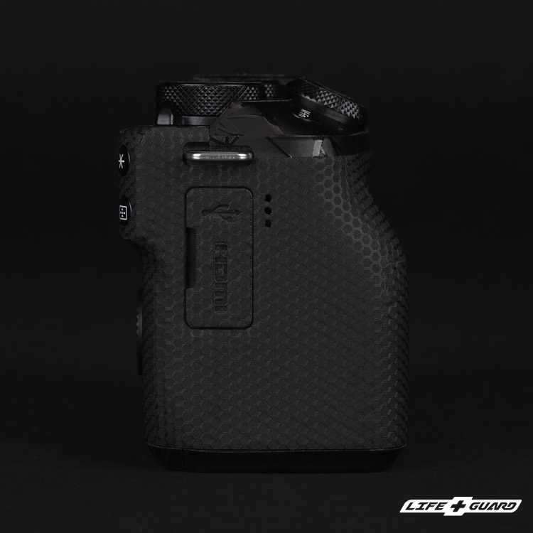 LIFE+GUARD Canon EOS M6 Mark II 相機貼膜側面展示圖