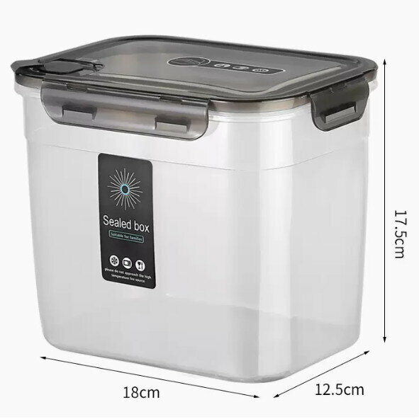 爆款多功能密封罐【大號罐【3800ML】【規格:17.5*18*12.5cm】