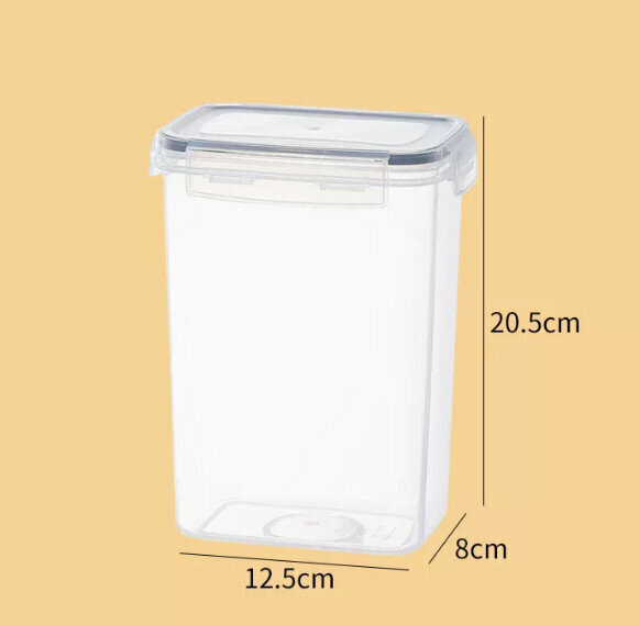 爆款透明密封罐【加厚密封罐2L】【規格:20.5*12.5*8cm】