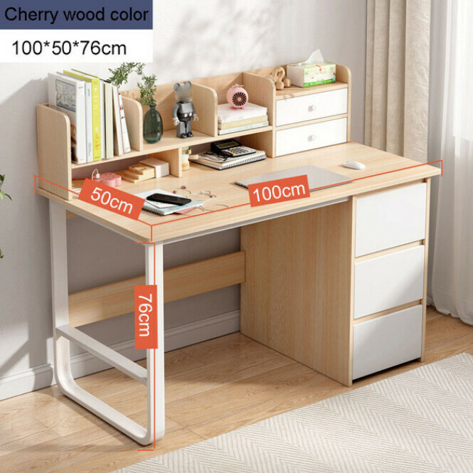 New modern computer minimalist desk study table (100x50x76cm)