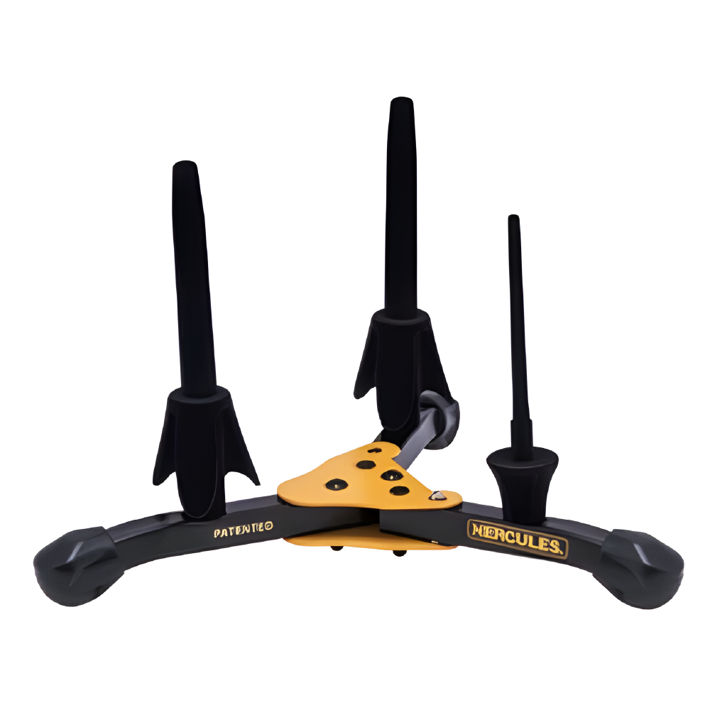 Hercules DS543BB Stand voor 2x Clarinets/Fruiten en 1x Piccolo