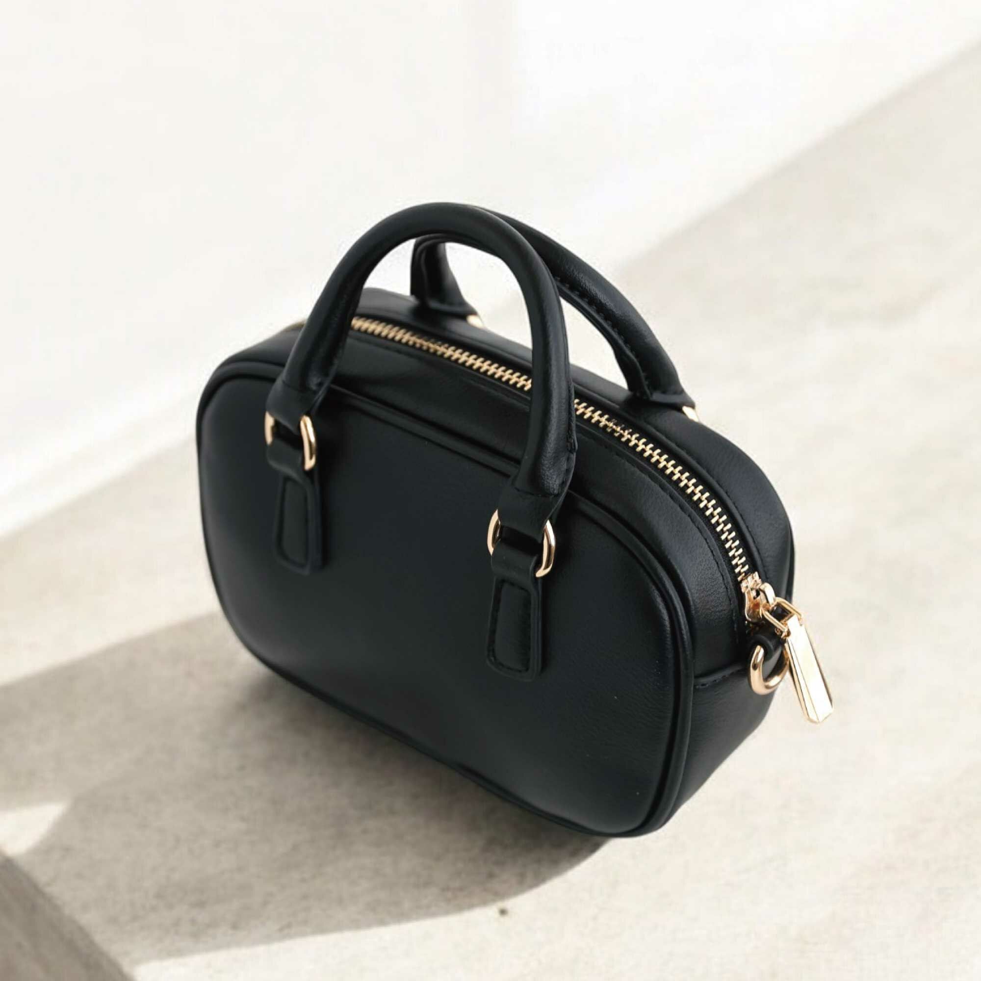 moz瑞典 駝鹿 防潑水 MINI枕頭包(黑)