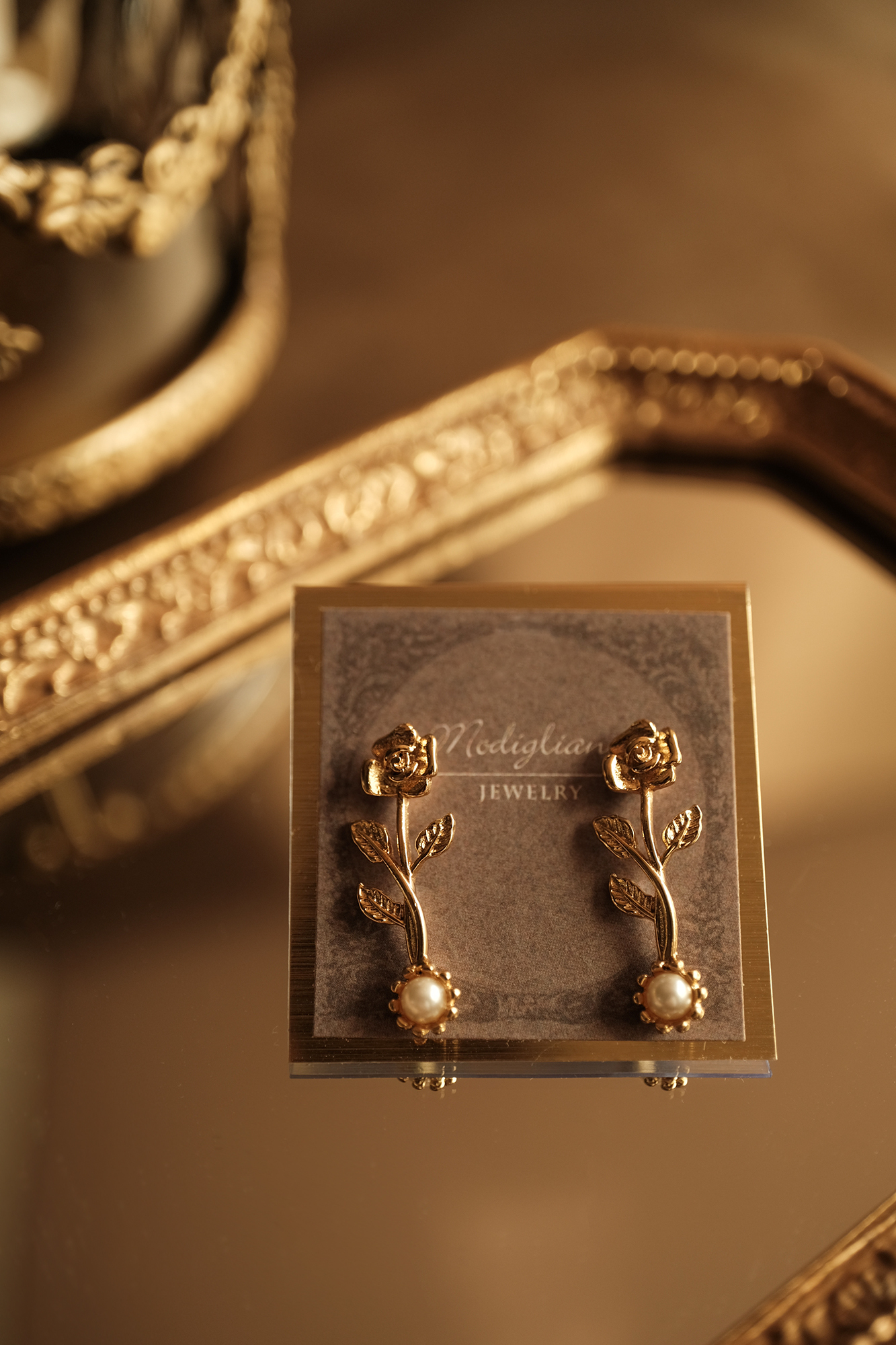 黃銅飾品, 18KGP, 飾品, 黃銅, 鋯石,耳環,施華洛世奇水晶珍珠,18K金,玫瑰,氣質