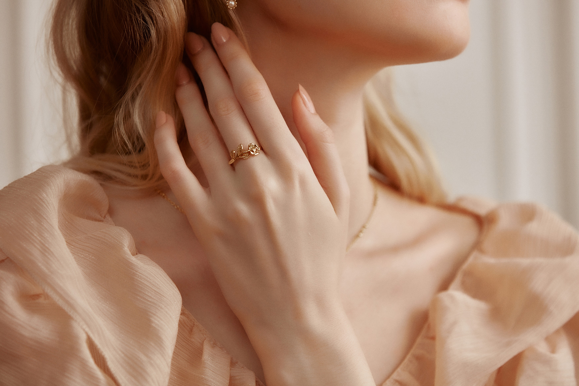 黃銅飾品, 18KGP, 飾品, 黃銅, 鋯石,戒指,18K金,玫瑰,氣質