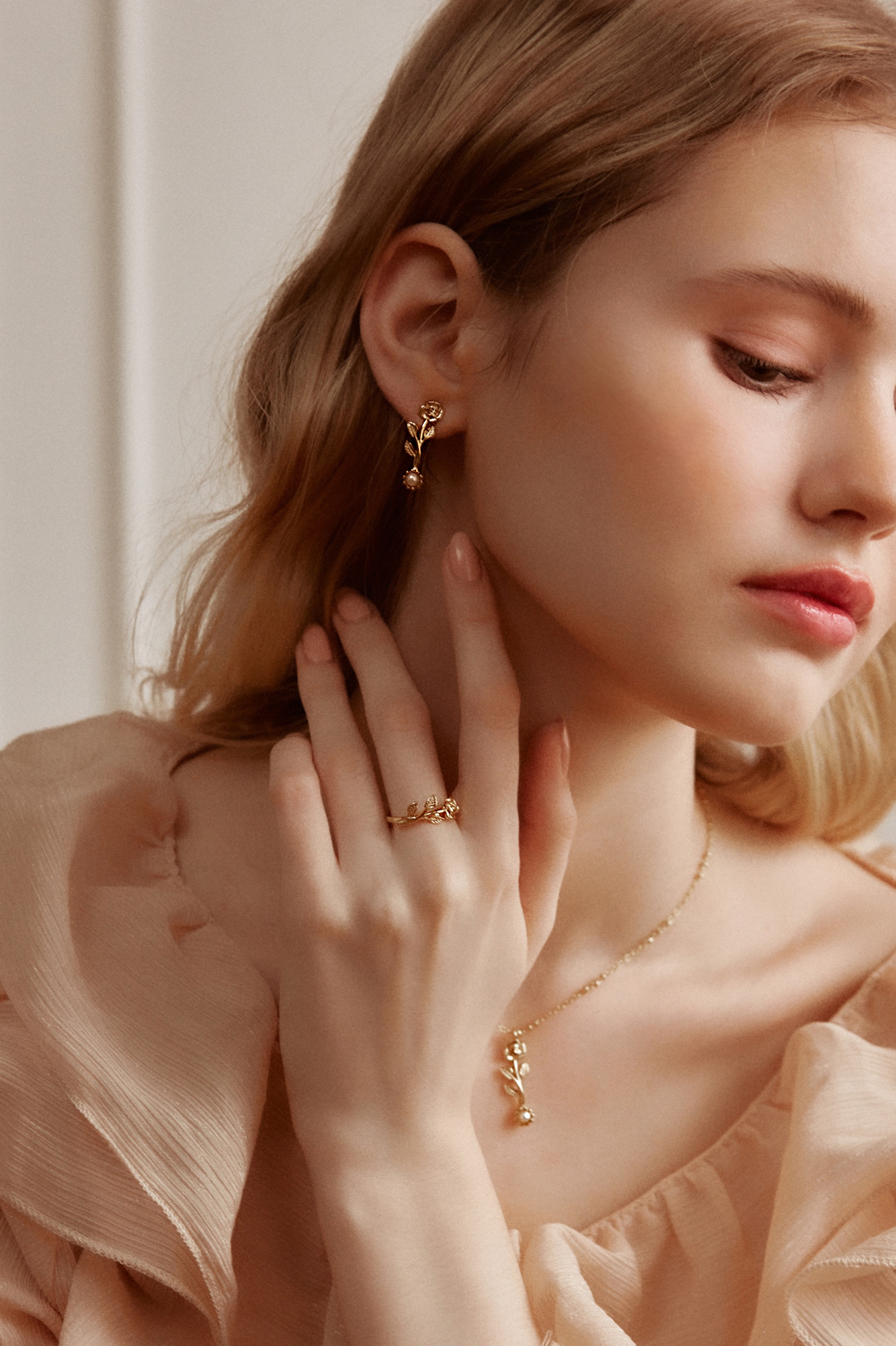 黃銅飾品, 18KGP, 飾品, 黃銅, 鋯石,戒指,18K金,玫瑰,氣質