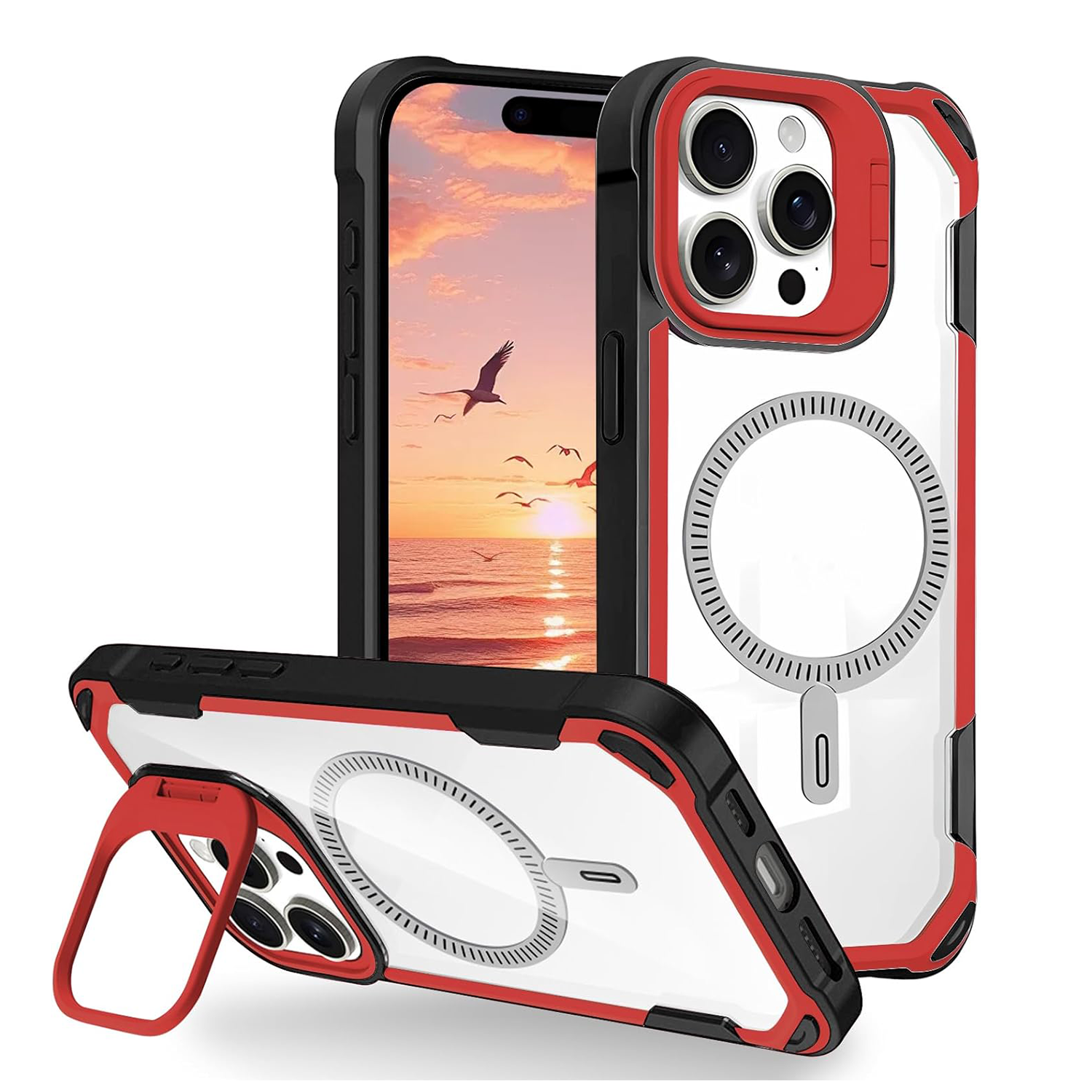 XPRO - Mag Guard Stand - iPhone 16 Pro Max Case 高度防撞透明磁吸支架手機保護殼