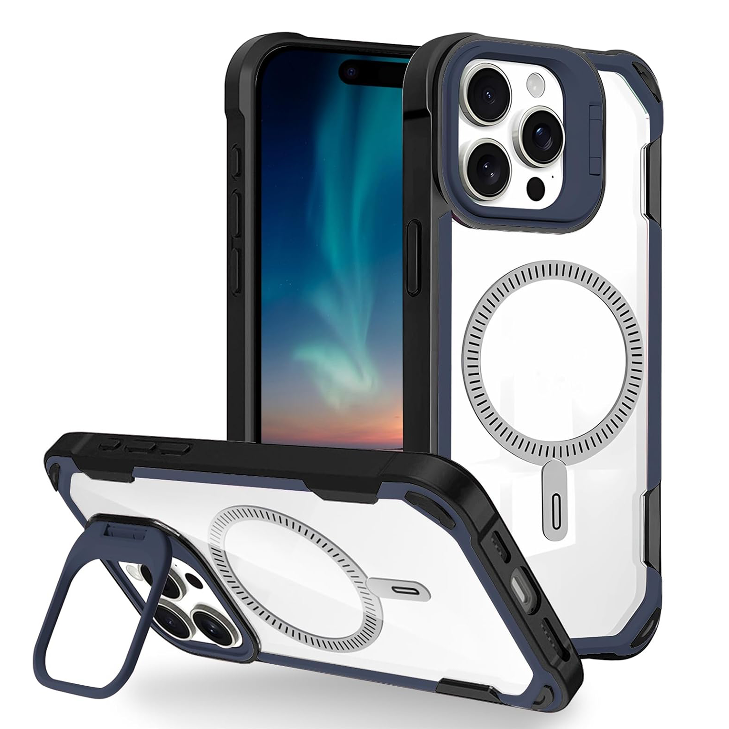 XPRO - Mag Guard Stand - iPhone 16 Pro Max Case 高度防撞透明磁吸支架手機保護殼