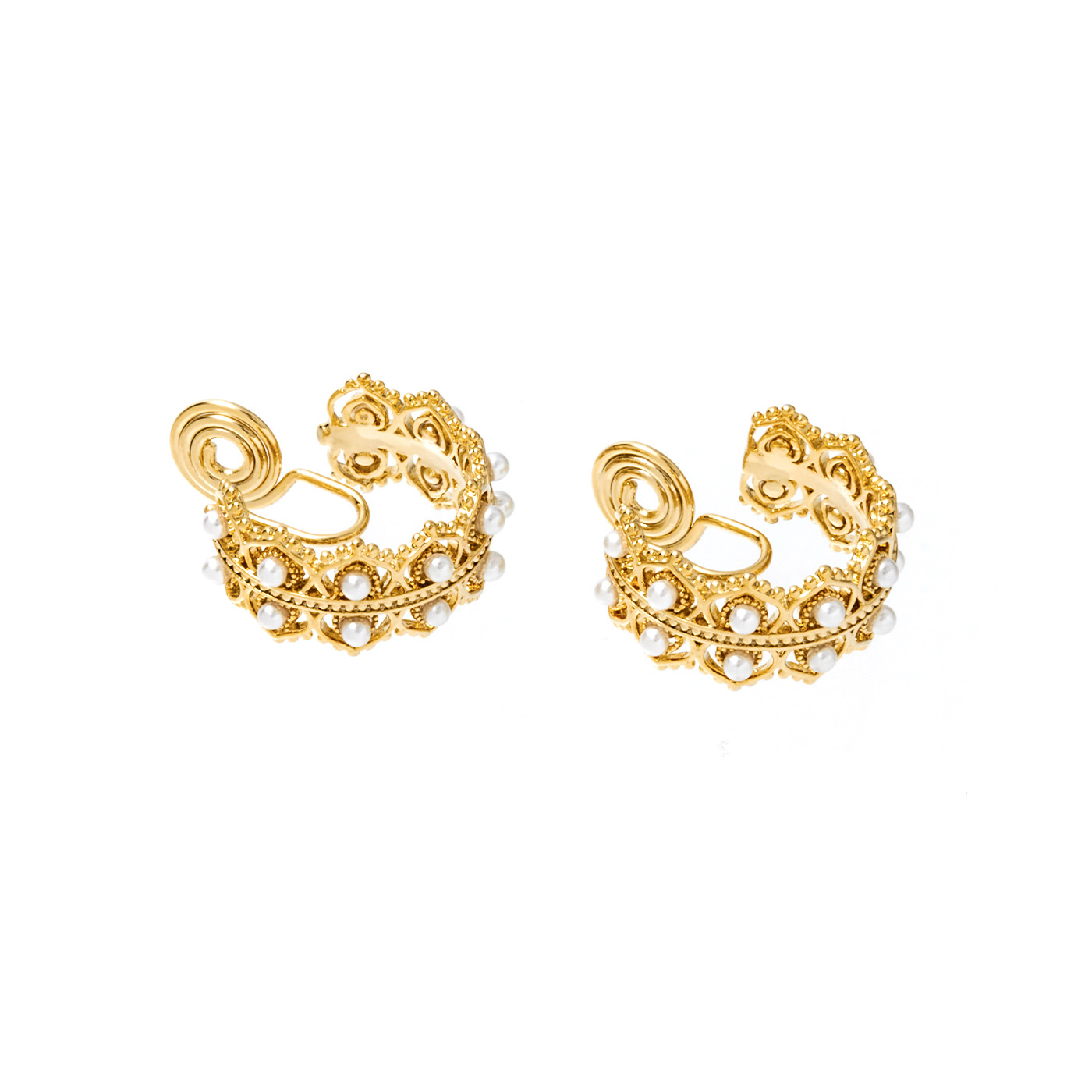 平價飾品,珍珠,夾式耳環