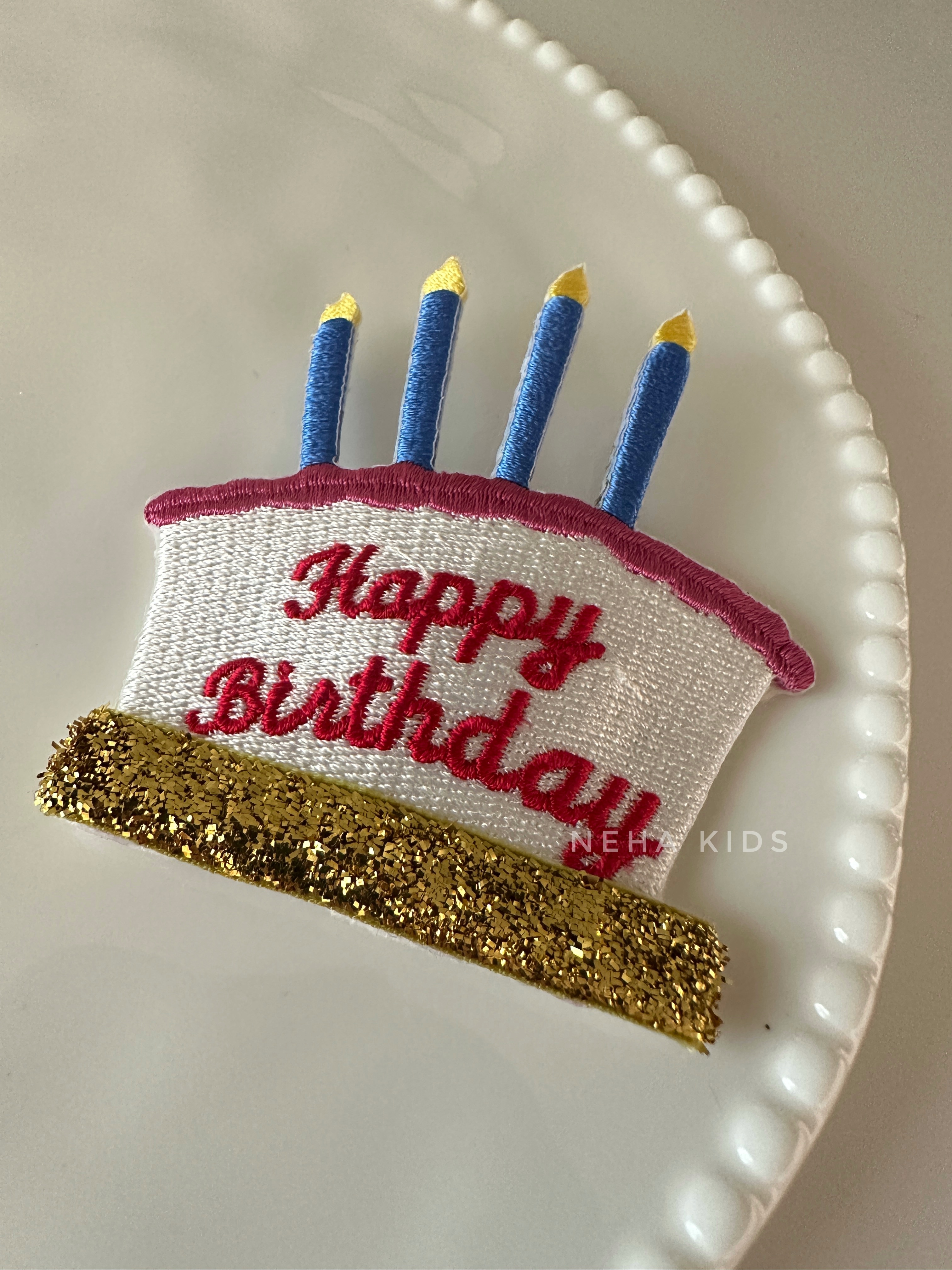【現貨】韓製 ♥ 《Happy Birthday》髮夾/入