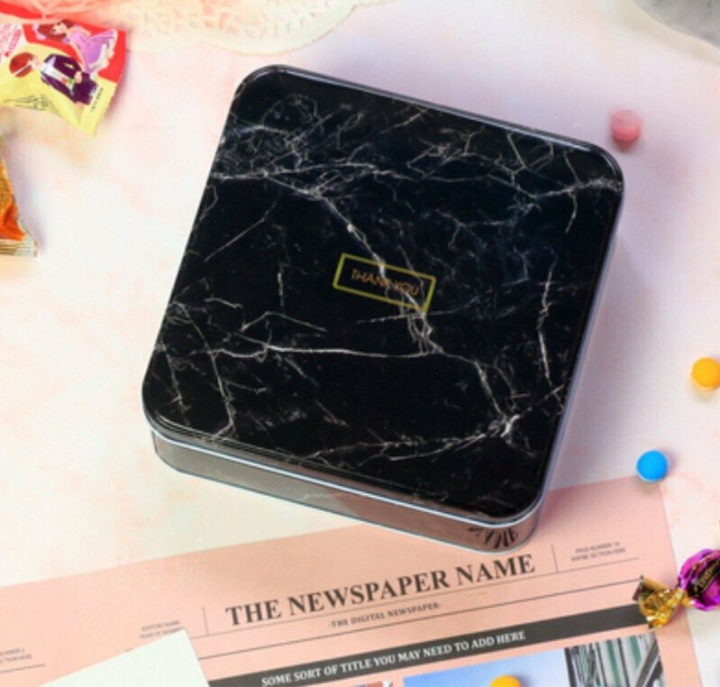 Popular packaging and storage tin box (08# empty tin box) (length 18.5cm*width 18.5cm*height 6cm)