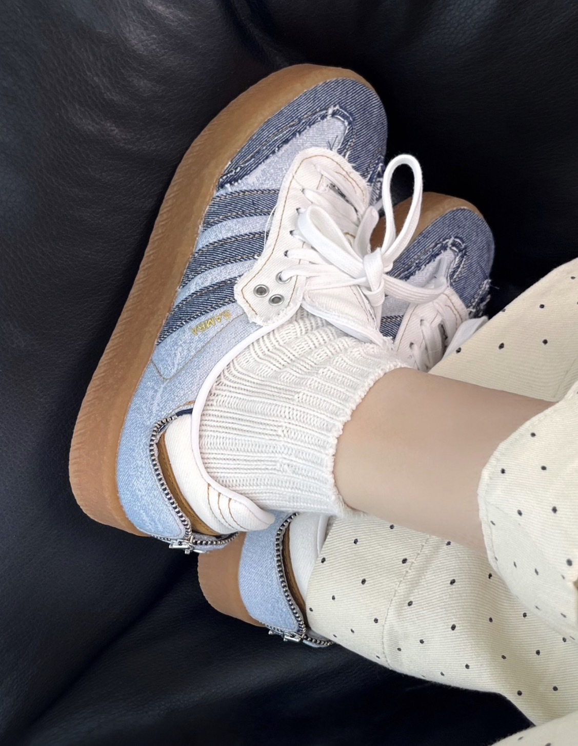 預購 Adidas Originals SAMBAE Stacked Denim 牛仔單寧