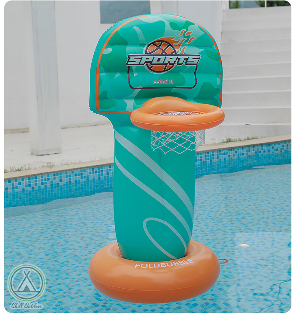 水陸兩用充氣籃球架+幫浦