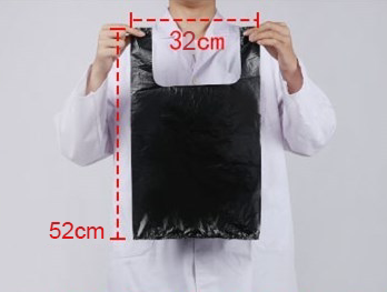 爆款（100個裝）一次性加厚塑膠垃圾袋(黑色）（尺寸：32cm*52cm）