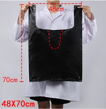 爆款（100個裝）一次性加厚塑膠垃圾袋(黑色）（尺寸：48cm*70cm）