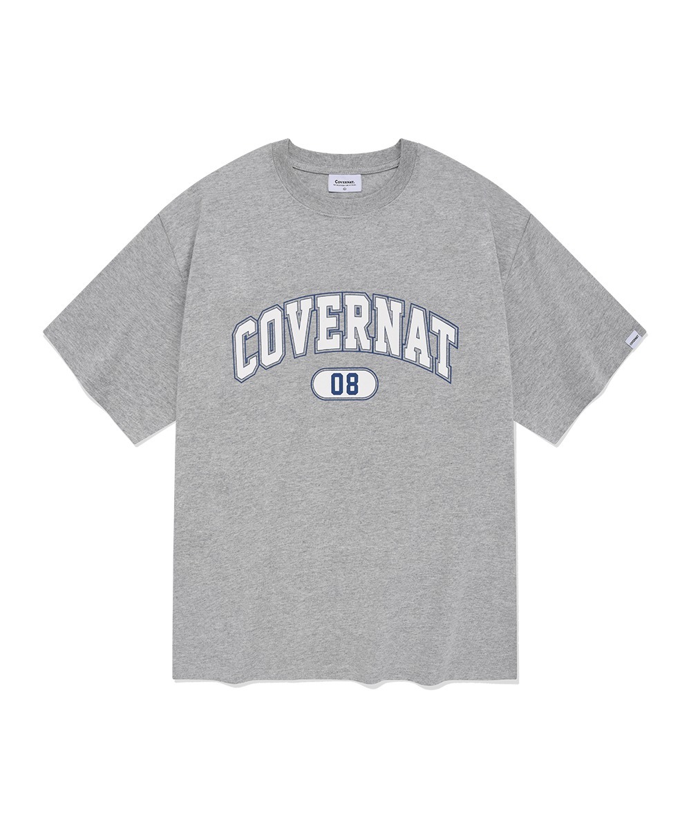 ★COVERNAT★ Arch Dying T-Shirt Charcoal CO2502ST38CH 커버낫 아치 08 로고 티셔츠 블랙 | COVERNAT | KREAM