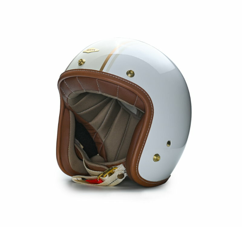 FETURE GODEN 高登 CUSTOM 亮光雪地白 復古帽 3/4罩