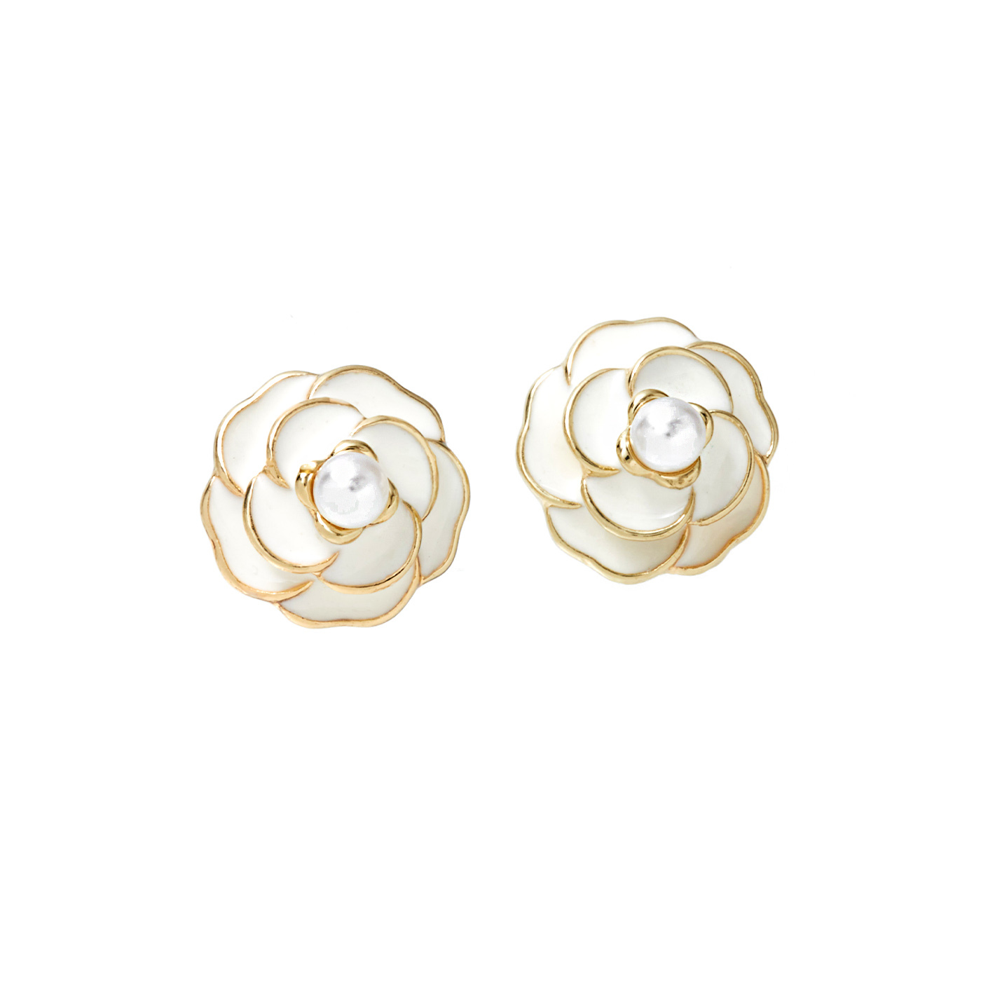 平價飾品,銀針,山茶花,耳環