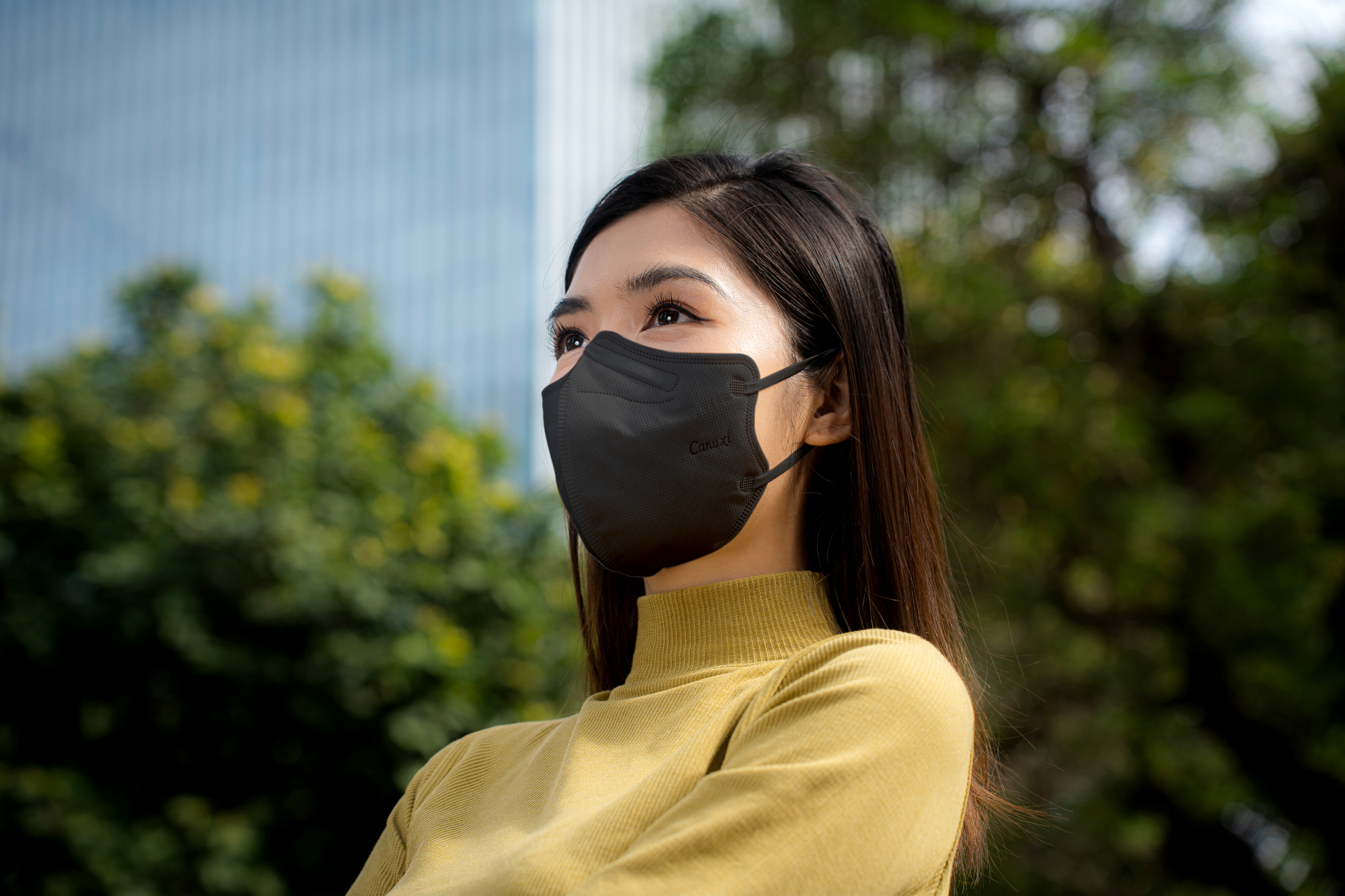 成人KN95 黑色高透氣摺疊防護口罩 (20片獨立包裝)