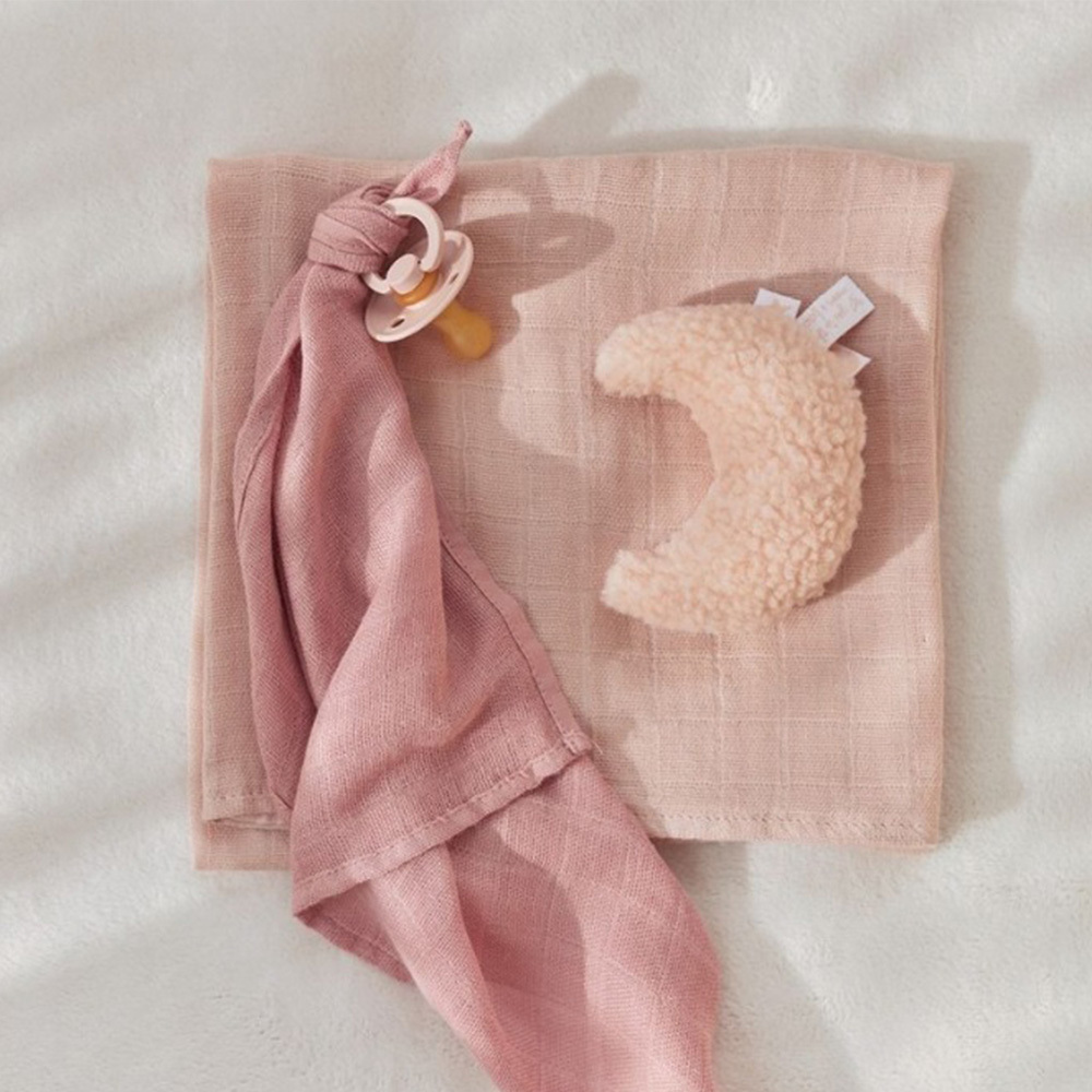 荷蘭Jollein 月亮手搖鈴-Pale Pink